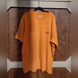 Carhartt Men's Workwear Pocket Short Sleeve Loose Fit Orange T-Shirt Mens 2XL